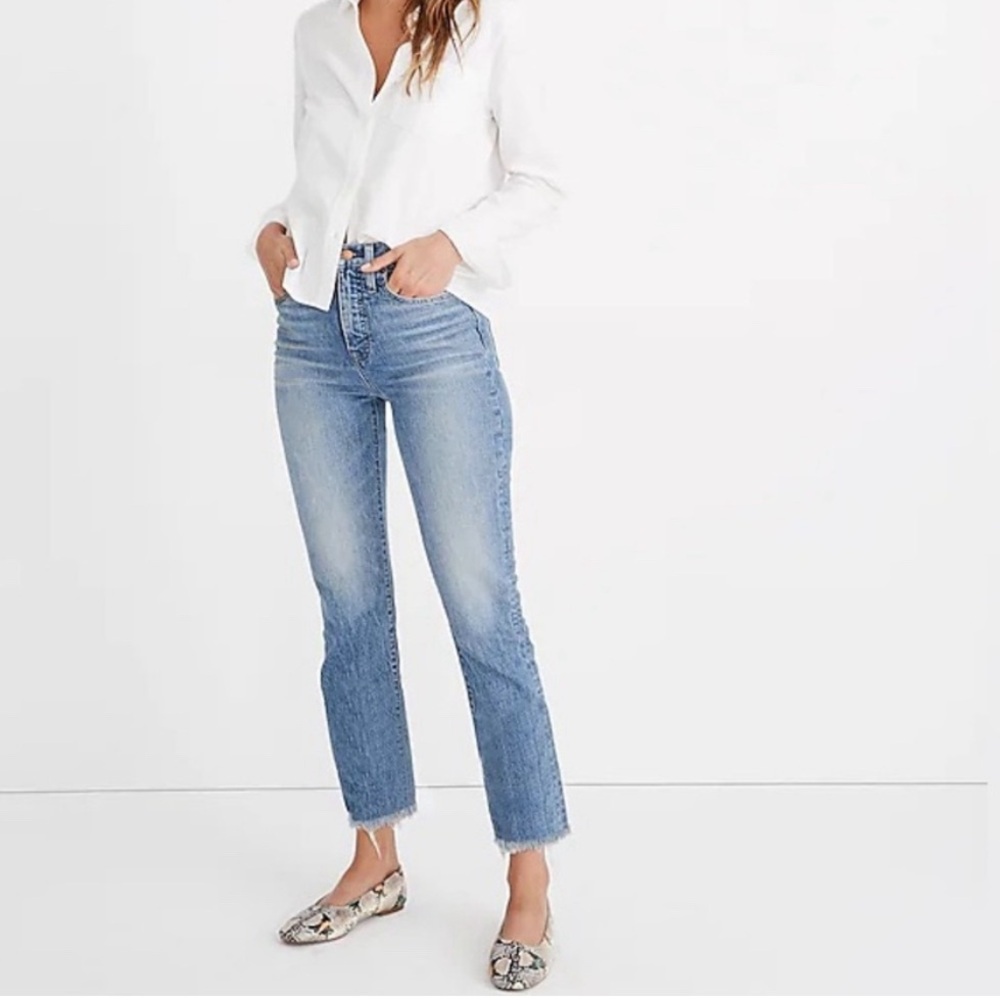 Madewell - Perfect Vintage Crop Jean Raw Hem